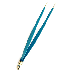 Pinzas Bipolares Manuales de Acero Inoxidable con Punta Antiadherente y Diseño de Bayoneta para Uso en Cirugía Neurológica y Cardíaca - Product Image 1