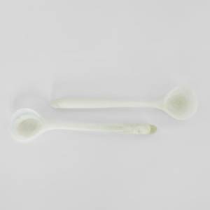 Indian-Made FAIZA CRAFT Modern Cream Resin Art Salad Server Spoons Long Handle Mirror Finish All-Color <b>Shaded</b> Handcrafted - Product Image 1