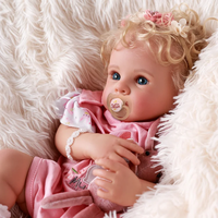 Poupées Reborn Babeside de 17 pouces, souriantes, réalistes, pour bébés filles, poupées de mode, jouets en peluche, jouets DIY, expédition rapide 3-7 jours