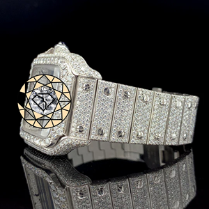 Reloj de Moissanita con Diamantes, Relojes de Lujo Totalmente Automáticos con Diamantes de Moissanita VVV, Reloj de Moissanita - Product Image 5