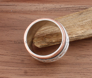 Anillo de Plata de Ley 925 con Engaste de Bisel para Sanación, Meditación y Alivio de la Ansiedad, Joyería Boho para Fiestas, Unisex, Venta al por Mayor - Product Image 5