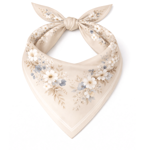 Pañuelo tipo bandana de moda, pañuelo para el cuello de algodón y seda, estampado paisley, color liso, ligero, accesorio informal de verano para exteriores - Product Image 2