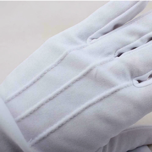 Guantes Blancos de Algodón para Hombre, Guantes Formales para Uniforme, Esmoquin, Guardia de Honor, Desfile, Disfraz, Inspección de Joyería - Product Image 4