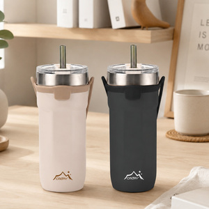 OMORY 710ml Vacuum Insulated <b>Flask</b> with Carry Lanyard - Product Image 1