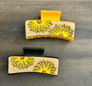 มาใหม่ล่าสุดร้อนขายสไตล์ตะวันตกทําด้วยมือเครื่องมือแกะสลักหนังผมกรงเล็บคลิปหนังกรงเล็บอุปกรณ์เสริมผมสําหรับผู้หญิง - Product Image 2