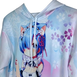 เสื้อฮู้ดอนิเมะพิมพ์ลายราคาส่งถูกสำหรับผู้หญิง สวมใส่สบาย อุ่นสบาย เหมาะสำหรับฤดูใบไม้ร่วงและฤดูหนาว สไตล์ Y2K - Product Image 3