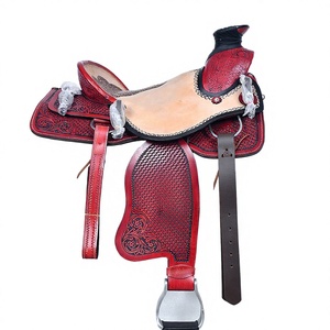 Stylish Handcrafted Western Leather Horse Saddle-Comfortable & Durable Customizable Color/Size/Logo for <b>Equestrian</b> Use - Product Image 1