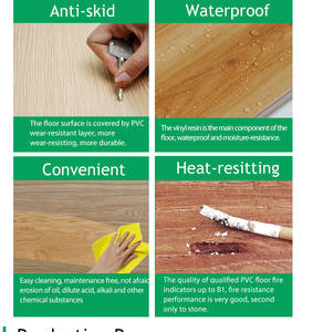 พื้นไม้ SPC ลายไม้กันน้ำ 100% รุ่นใหม่ หนา 5 มม. ระบบล็อค ไวนิล พลาสติก สำหรับปูพื้นภายในอาคาร - Product Image 5