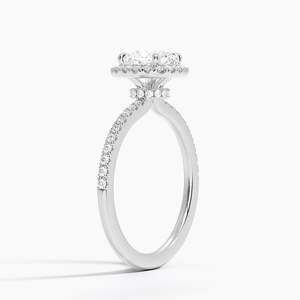 BOJ <b>Ring</b> 0100 Cushion Cut 925 <b>Silver</b> Halo Stone Prong Setting <b>Solitaire</b> Diamond <b>Ring</b> 2ct D Color VVS1 Moissanite GRA Certified - Product Image 2
