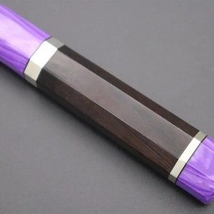 มีดเชฟเหล็กดามัสกัสทำมือสั่งทำพิเศษจาก Jexmoo ใบมีด 8 นิ้ว ด้ามจับสวยงาม พร้อมปลอกหนัง - ของขวัญสำหรับเชฟ - Product Image 6