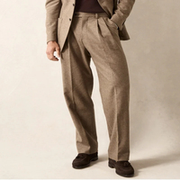 Pantalon de Costume Extensible Classique pour Homme 100% Haute Qualité, Nouveau Style Printemps Automne, Chino Décontracté Taille Moyenne, OEM