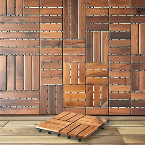 Tarima de Madera Plástica para Exteriores, 300x300mm, Moderna, Impermeable, Resistente al Agua, Antideslizante, Ignífuga, Ecológica, con Sistema de Bloqueo Doble - Product Image 4