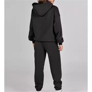 New Fashion Workout Tracksuit For Women Two Piece Pants Set Stand Collar Printed <b>Zipper</b> <b>Top</b> Pants 2 Pieces Suit - Product Image 3
