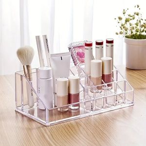Transparent Plastic 16-Compartment Desktop <b>Drawer</b> Organizer Top <b>Box</b> <b>Drawer</b> Bottom for Jewelry Nail Art Accessory <b>Storage</b> - Product Image 4