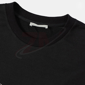 Sudadera Casual de Punto con Cuello Redondo y Estampado de Leopardo Negro para Hombre, Ajuste Regular, Talla Grande, con Logotipo Personalizado al por Mayor - Product Image 4