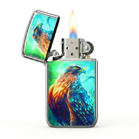 Briquet rechargeable 2026 Falcon X avec bobine chauffante électrique USB intégrée, accessoire de fumeur coupe-vent