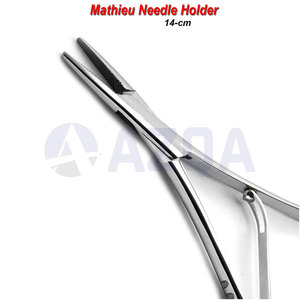 Pince de maintien pour bracket orthodontique en acier inoxydable, porte-aiguille Mathieu, forceps Kelly, kit d'instruments dentaires - Product Image 5