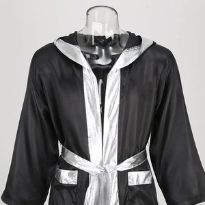 Customized High Quality Stretch Breathable Boxing Robe Hood Ringmaster Final Bell Gown Custom Designs Full Length Fight - Product Image 6