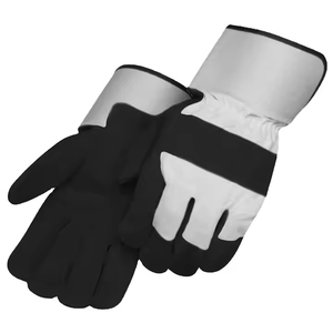 High Quality Canadian Rigger Cowhide Split Leather Working <b>Gloves</b> <b>Long</b> Cuff Flexible Industrial Safety <b>Gloves</b> Anti-Static - Product Image 6