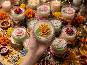 Wholesale lotus Glass Soy Wax <b>Candle</b>-Luxury Home Decor for Gifting & Long-lasting Thanksgiving Gifts Scented <b>Candles</b> <b>Bulk</b> Price - Product Image 4