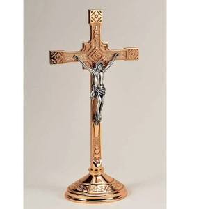 Crucifijo de metal para ataúd, cruz de Jesús para cementerio, crucifijo solar para ataúd, hecho de metal, para bendición de obispos - Product Image 5