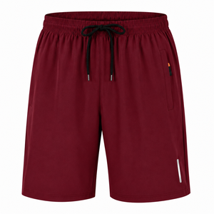 Men's Quick Dry Bermuda Shorts With Drawstring Waist And Side Pockets In Navy Gray <b>Black</b> - Product Image 5