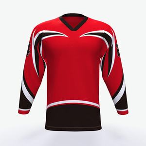 2026 New Design Adult Sewing Pattern Stitched Mesh Custom Team Logo Players Ice Hockey Jersey - Product Image 2