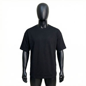 Camiseta de Cuello Redondo para Hombre, Color Verde Oliva, Talla Grande, Manga Corta, Corte Holgado, Estilo Básico, Logotipo Personalizado, OEM, ODM, Ropa al por Mayor - Product Image 6
