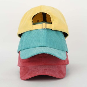 OEM Custom Corduroy Baseball Cap Hand Embroidery Logo 6 Panel Unisex Adjustable Sport Outdoor Hat Wholesale - Product Image 5