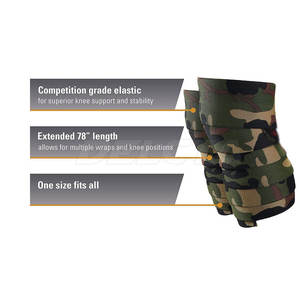 Service OEM, Nouveaux Bandages de Genou de Style Moderne, Bandages de Genou Imprimés Camouflage de Haute Qualité, Vente en Ligne de Bandages de Genou - Product Image 2