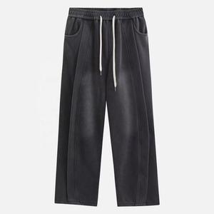 Pantalon en molleton uni unisexe, chaud, décontracté, style jogging, doux, pour l'hiver, vente en gros, fabricant - Product Image 1
