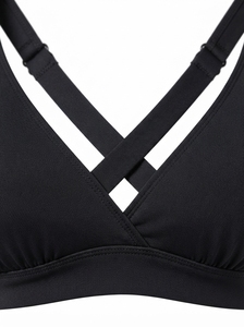 Custom Women's <b>Cross</b> Back Sports Bra Breathable Quick Dry Stretch Yoga Gym Workout Fitness Training Athletic Activewear <b>Top</b> - Product Image 6