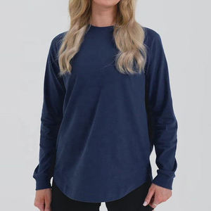 T-shirt ample à manches chauve-souris et motif vertical uni pour femme – Nouvelle collection très prisée - Product Image 5