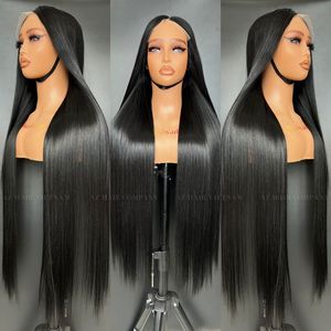 Vente en gros Perruque Lace Front 12A naturelle noire vierge naturelle Extensions de cheveux humains brésiliens Perruques Full Frontal à bas prix - Product Image 5