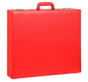 Custom Luxury Masonic Regalia Apron Carry Case Red Leather Briefcase with Secure Lock and Interior Organizer - Product Image 5