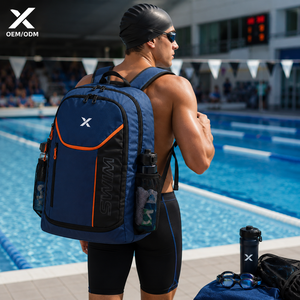 Mochila de Natación Impermeable IPX-8 de Poliéster OEM, Bolsa Deportiva de 35L con Compartimento para Zapatos y Funda para Portátil, para Piscina, Playa y Viajes - Product Image 4