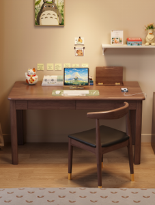 Wood <b>Study</b> <b>Desk</b> with Bookshelf Storage for Kids Bedroom Home Office Furniture Set - Product Image 2