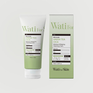 Nettoyant visage Watiforskin, mousse nettoyante légèrement acide au thé vert et au Cica, hydratante et non irritante, crème nettoyante pour le visage - Product Image 2