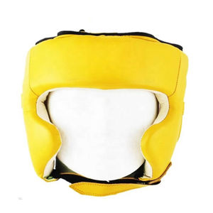 New Premium Breathable Durable Eco-Friendly Boxing Helmet Patchwork PU Leather <b>Training</b> Sparring <b>Head</b> Guard Fitness - Product Image 1