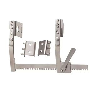 Limitador de Ventana Ajustable de Acero Inoxidable con Engranaje de Piñón y Cremallera, Bloqueo de Seguridad Reforzado para un Control Seguro de la Apertura de Ventanas - Product Image 1
