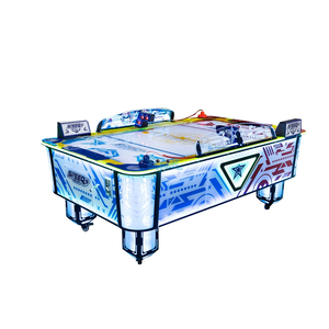 Dazzling <b>Multi</b> Puck Air Hockey Arcade <b>Game</b> Machine 2 Player Wooden Frame Coin Operated Entertainment <b>Table</b> 105W 355W HGR - Product Image 1
