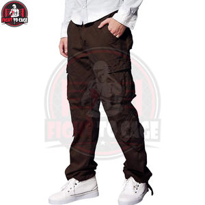 Pantalones Cargo Marrones de Algodón 100% de Alta Calidad para Hombre, Cómodos, Última Moda, Servicio OEM ODM, Hechos en Pakistán, Venta al Por Mayor de Ropa Urbana Informal - Product Image 4