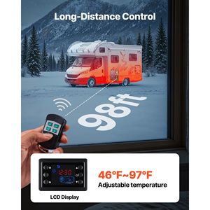 8KW DC 12V/24V riscaldatore Diesel portatile All-in-One riscaldatore a Gas per veicoli camper camion telecomando schermo LCD riscaldamento rapido - Product Image 5