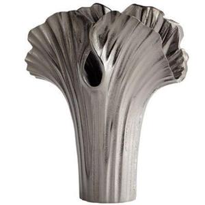 Florero de Metal de Diseño Moderno, Acabado Plateado, Alta Calidad, Estilo Contemporáneo, Jarrones y Macetas, Artículos de Decoración para el Hogar - Product Image 3