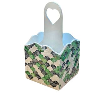 Vente de nacre porte-ustensiles, caddie d'ustensiles, artisan nacre organisateur de couverts en gros du Vietnam - Product Image 1