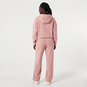 Survêtement ample à capuche pour femme, 100% coupe décontractée, pantalon de survêtement à jambe large, pull décontracté, taille oversize avec cordon de serrage et poches latérales - Product Image 2