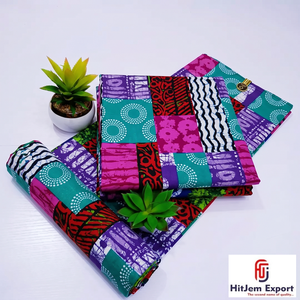 Wholesale Premium Custom African Wax Print Cotton Fabric Ankara Kitenge Logo Design OEM ODM Manufacturer Nigeria Ghana Kenya - Product Image 4