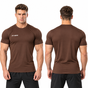 Camiseta Deportiva Personalizada con Logotipo para Hombre, Cuello Redondo, Corte Ajustado, Secado Rápido, para Gimnasio y Fitness, Manga Corta - Product Image 4