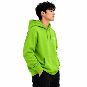 เสื้อฮู้ดดี้พรีเมียมทรงหลวม ผ้าฝ้ายหนานุ่ม เนื้อผ้าหนัก ใส่สบาย สไตล์สตรีทแวร์ ผลิตจากโรงงาน ขายส่ง - Product Image 2