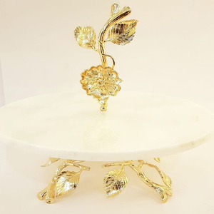 Stainless Steel Metal Eco-Friendly Modern Design <b>Cake</b> <b>Stand</b> Customized Color High Grade Gold Plated Premium Quality - Product Image 1